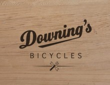 Downing’s Bicycles – business card, logo, and cycling kit design