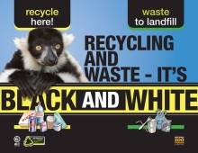 ACTSmart – Zoo bin waste recycling poster design