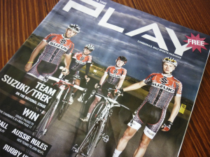 Team Suzuki featured on the cover of Play Magazine