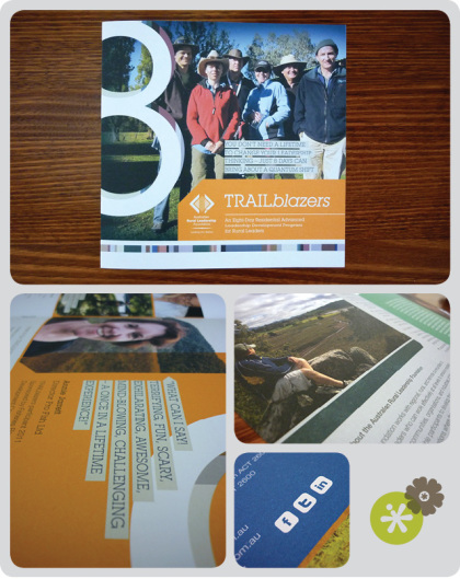 Montage of pictures of brochure