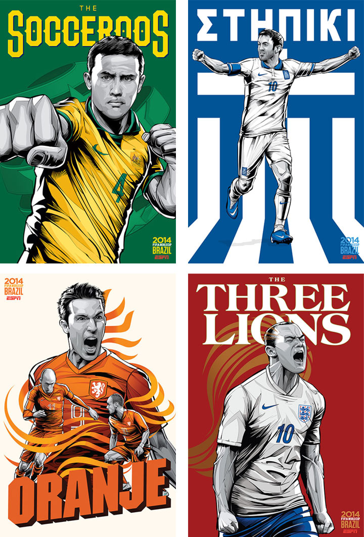 Spectrum Graphics - Graphic Design Canberra » World Cup 2014 Posters