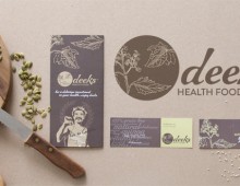 Deeks Health Foods – logo, business card and brochure design