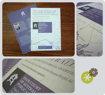 Photo montage of printed flyer
